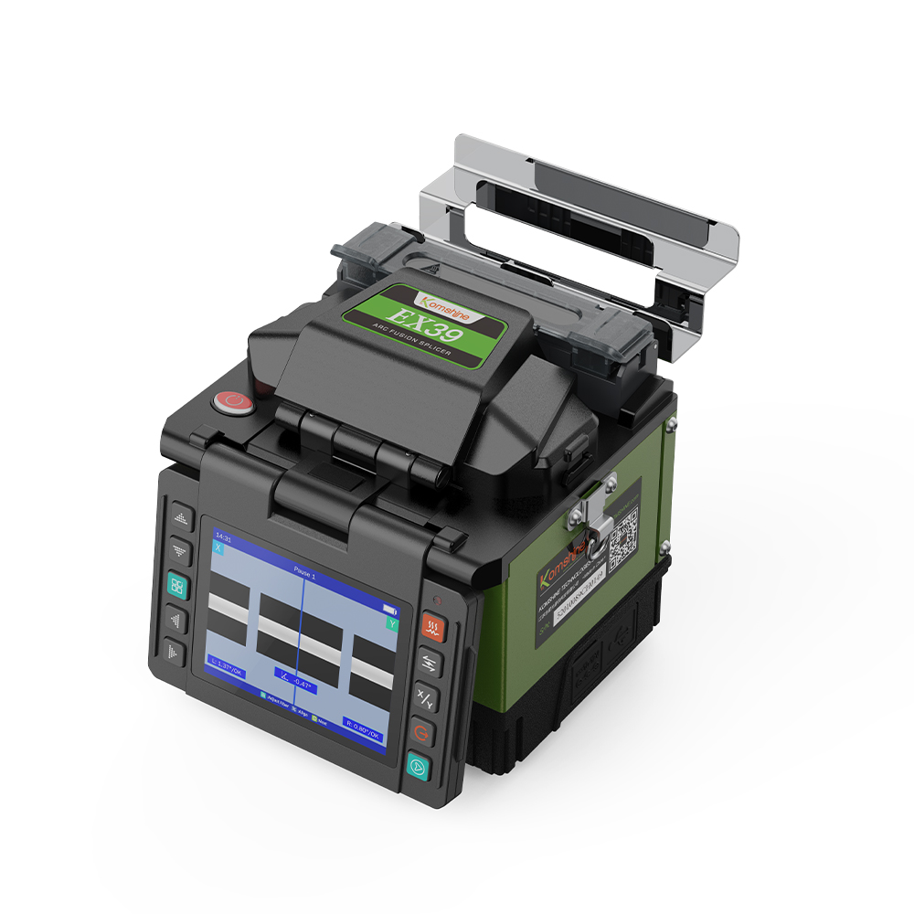 Komshine EX39 Optical Fiber Fusion Splicer 4 Motor FTTH Splicing Machine with Electrodes