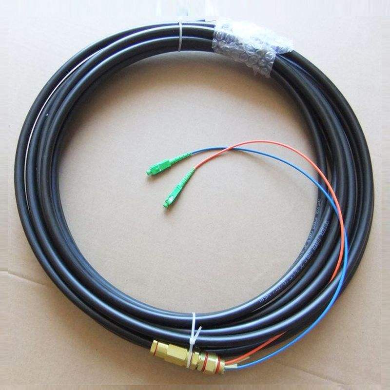 Outdoor Armored SC/APC Singlemode Waterproof Fiber Pigtail, 2/4/6/8/12 Core