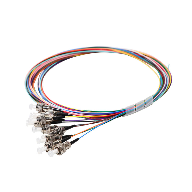 12 Core Indoor Breakout Fiber Pigtail, SC/APC-UPC, Singlemode/Multimode