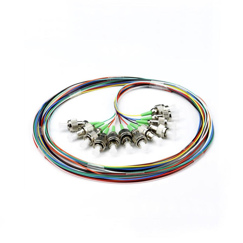 12 Core Indoor Breakout Fiber Pigtail, SC/APC-UPC, Singlemode/Multimode