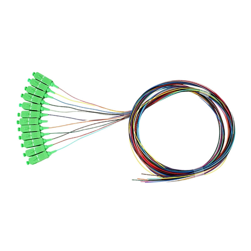 12 Core Indoor Breakout Fiber Pigtail, SC/APC-UPC, Singlemode/Multimode