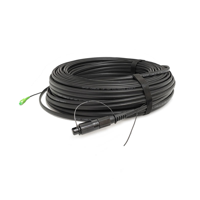 Outdoor Waterproof LSZH Drop Cable Fiber Patch Cord, Singlemode 1/2/4 Core